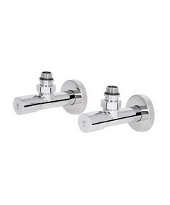 Комплект кранов SD Forte 1/2" НР для полотенцесушителя угловой SF395W15, фото  | SNABZHENIE.com.ua