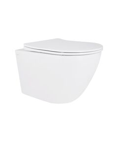 Унітаз підвісний QTAP Robin New безободковий, Soft-close, білий, фото  | SNABZHENIE.com.ua