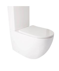 Чаша унітазу Qtap Jay TORNADO, підлогова, гор. випуск, біла, 680x370mm, фото  | SNABZHENIE.com.ua