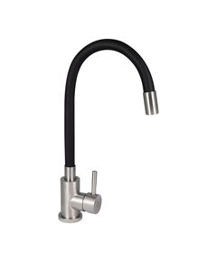 Змішувач для кухні Lidz Aria 04R-BFS, чорний, U-образний гнучкий, фото  | SNABZHENIE.com.ua