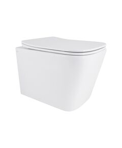 Унітаз підвісний Qtap Tern Ultra Quiet, Slim Duroplast, Soft-close, Білий, фото  | SNABZHENIE.com.ua