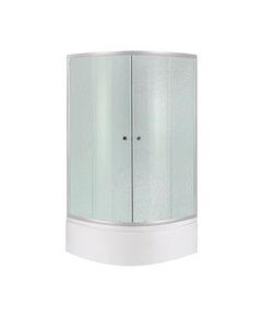Душова кабіна полукругла Lidz Latwa SC80x80 з матовим склом + піддон Lidz KAPIELKA 80x80, фото  | SNABZHENIE.com.ua