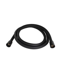 Шланг для ручного душа Qtap 1600 мм прямокутний чорний матовий, фото  | SNABZHENIE.com.ua