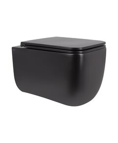 Унітаз підвісний Qtap Gemini безободковий з сидінням Soft-close QT2533076EUQMB, фото  | SNABZHENIE.com.ua