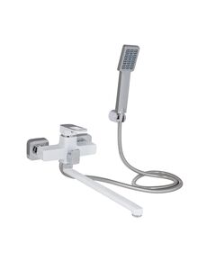 Смеситель для ванны Lidz Wawel 005 с поворотным изливом и душем, фото  | SNABZHENIE.com.ua