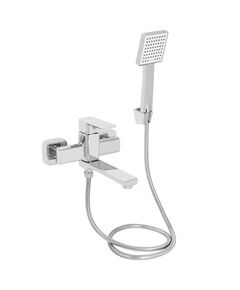 Змішувач для ванни Lidz Dozorca 0051 з душовим гарнітуром, хром, фото  | SNABZHENIE.com.ua