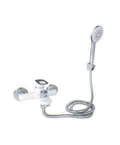 Змішувач для ванни Lidz Latwa 006 з душовим гарнітуром Білий, фото  | SNABZHENIE.com.ua