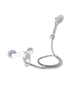 Смеситель для душа Lidz Latwa 010 с гарнитуром, белый, фото  | SNABZHENIE.com.ua