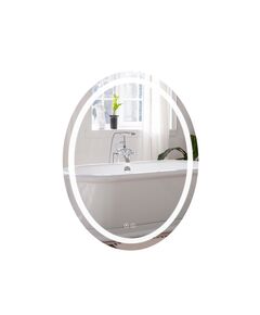 Дзеркало Qtap Mideya 500x700 LED Touch з антизапотіванням і годинником QT2078NCR5070W, фото  | SNABZHENIE.com.ua