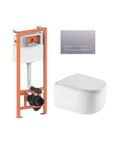 Комплект: унітаз Qtap Taurus Ultra Quiet + інсталяція Nest 4в1 Satin, фото  | SNABZHENIE.com.ua