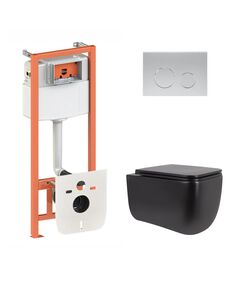 Комплект Qtap Gemini Ultra Quiet унітаз + інсталяція Nest 4в1 Satin, фото  | SNABZHENIE.com.ua