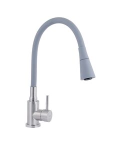 Смеситель для кухни Lidz Aria 015F31 с гибким изливом и краном GNK, фото  | SNABZHENIE.com.ua