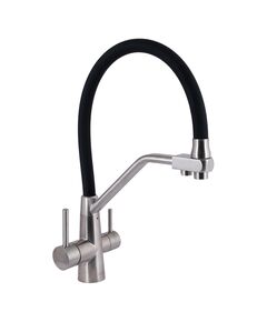 Змішувач для кухні Lidz Aria 020F3 з гнучким виливом, фото  | SNABZHENIE.com.ua