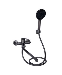 Змішувач для ванни Qtap Vlasta New з поворотним зливом та душем QTVLA260GMB45645, фото  | SNABZHENIE.com.ua