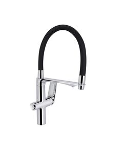 Змішувач для кухні Qtap Vlasta New з гнучким виливом, хромований, фото  | SNABZHENIE.com.ua