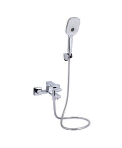 Змішувач для ванни Qtap Gemini з душовим гарнітуром хромований, фото  | SNABZHENIE.com.ua