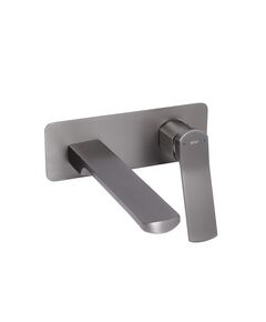 Смеситель Qtap Slavonice для раковини прихованого монтажу Гунметал Чорний, фото  | SNABZHENIE.com.ua