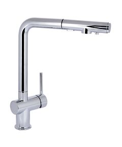 Змішувач для кухні Qtap Rozcesti з вивідним виливом та підключенням для води QTROZ367CRM45941 Хром, фото  | SNABZHENIE.com.ua