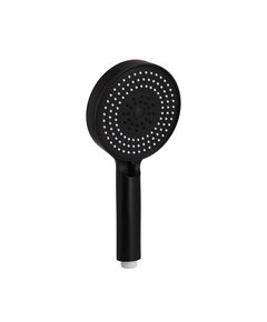 Лейка для ручного душу Qtap Rucni D 130 мм, округла, чорна матова, фото  | SNABZHENIE.com.ua