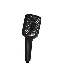 Лейка для душа Qtap Rucni 140x110 мм, прямокутна, чорна матова, фото  | SNABZHENIE.com.ua