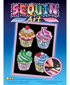 Набір для творчості Sequin Art Blue Кекси 25*34см, фото  | SNABZHENIE.com.ua