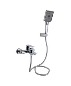 Смеситель для ванни Qtap Aries з душовим гарнітуром QTARI259CRM45559, хром, фото  | SNABZHENIE.com.ua