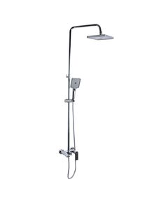 Душова система Qtap Aries універсальна на три споживача з виливом, хром, фото  | SNABZHENIE.com.ua