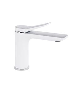 Смеситель для раковины Qtap Presto QTPRE270CRW45576 Хром/Белый, фото  | SNABZHENIE.com.ua