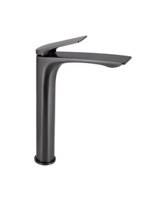 Смеситель для раковини Qtap Vlasta New високий Gunmetal Black PVD, фото  | SNABZHENIE.com.ua