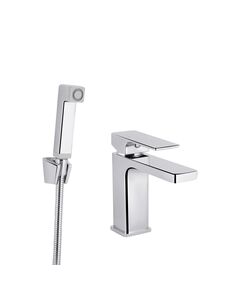 Смеситель для раковины Qtap Gemini с душем хром, фото  | SNABZHENIE.com.ua