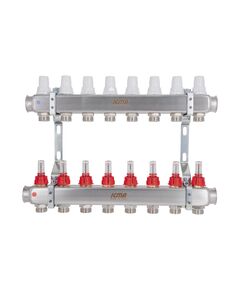 Колектор з витратоміром (нерж.) 3/4х8 Icma № К073, фото  | SNABZHENIE.com.ua