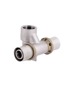 Прес-фітинг Icma трійник 1/2вх20 настінний прохідний № 422, фото  | SNABZHENIE.com.ua