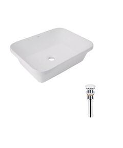 Комплект Qtap Scorpio: Раковина 500x380 мм Білий + Донний клапан PU02, фото  | SNABZHENIE.com.ua