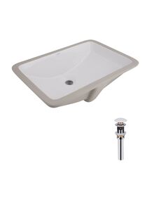 Комплект Qtap Stork: Раковина 530x370 мм белая + Донный клапан PU02O, фото  | SNABZHENIE.com.ua