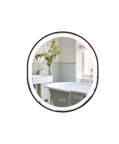 Дзеркало Qtap Gemini 800х700 з LED-підсвіткою Touch, з антизапотіванням, з диммером, рег. темп. кольору (3000-6500K) Reverse QT2578R8072B, фото  | SNABZHENIE.com.ua