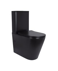 Унітаз підлоговий Qtap Scorpio Ultra Quiet безободковий з сидінням Soft-Close MATTE BLACK QT14226088AMB, фото  | SNABZHENIE.com.ua