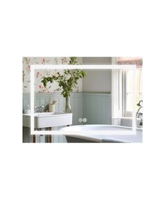 Зеркало Lidz Kubis 800х600 с LED-подсветкой Touch, с антизапотеванием, с диммером, рег. яркости LD78LF9047400, фото  | SNABZHENIE.com.ua