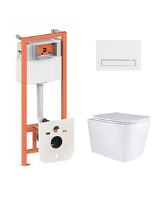 Подвесной унитаз Tern с инсталляцией Nest 4 в 1 (клавиша White), фото  | SNABZHENIE.com.ua