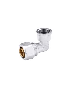 Колено металлопластиковое Karro 20х1/2 РВ никелированное, фото  | SNABZHENIE.com.ua