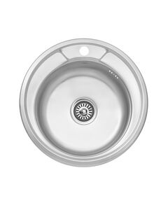 Кухонна мийка Kroner KRP Satin 490 (0,8 мм), фото  | SNABZHENIE.com.ua