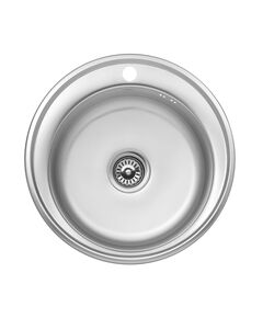 Кухонна мийка Kroner KRP Satin 510 мм (товщина 0,8 мм), фото  | SNABZHENIE.com.ua