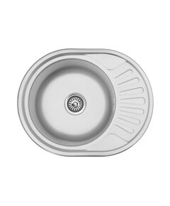 Кухонна мийка Kroner KRP Satin 5745 (0,8 мм), фото  | SNABZHENIE.com.ua