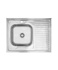 Кухонна накладна мийка Kroner KRP Polierte 6080L (0,6 мм), фото  | SNABZHENIE.com.ua