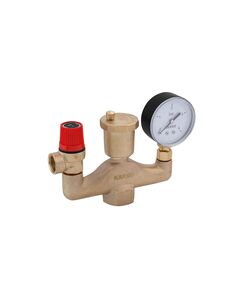 Група безпеки Karro KR-88068 латунна з виходами під 90°, фото  | SNABZHENIE.com.ua