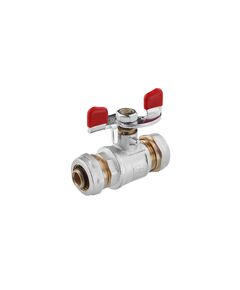 Кран шаровий металопластиковий STA DN 16х16, нікельований, 1/2, фото  | SNABZHENIE.com.ua