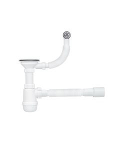 Сифон ANIplast 3 1/2х40 мм с круглым переливом для мойки, фото  | SNABZHENIE.com.ua