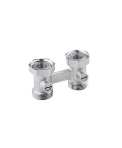 Узел нижнього підключення радіатора STA 3/4 ВН прямий, без ніпелів, нікельований, фото  | SNABZHENIE.com.ua