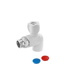 Угловой радиаторный кран PPR GrandiTherm 25х3/4, фото  | SNABZHENIE.com.ua