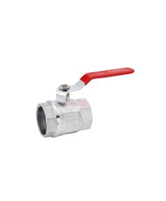 Кран шаровий Karro Standart+ 2 ВВ PN40, нікельований, ручка, фото  | SNABZHENIE.com.ua