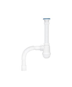 Сифон для раковини ANIplast, різьбовий випуск 64 мм, гнучка труба 40х40/50 мм, фото  | SNABZHENIE.com.ua